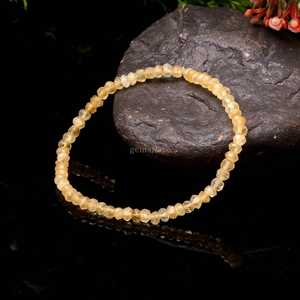 AAA Citrine <b>Bracelet</b> Handmade <b>Healing</b> Crystal Stretch <b>Bracelet</b> Dainty Unisex Gemstone <b>Bracelet</b> Gift Wholesale Jewelry Supplies - Product Image 1