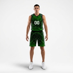 Custom Sublimated Basketball Uniform Set Breathable Mesh Jersey and Shorts Wholesale Athletic Team Training Apparel <b>Printed</b> Play - Product Image 4