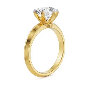 Brilliant Moissanite <b>Ring</b> <b>Silver</b> Gold Rose Gold Finish Sleek <b>Solitaire</b> Design for Women Luxury Bridal Wedding Anniversary - Product Image 4