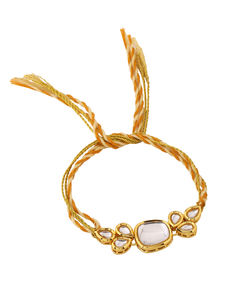 Collection de Rakhi Kundan Premium Élégante Faite à la Main, Bijoux Ajustables en Fil pour Frère, Cadeau Idéal pour Célébrations Festives - Product Image 2