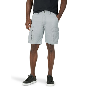 Shorts cargo décontractés pour hommes grande taille couleur olive coupe ajustée design personnalisé couleur unie multi-poches séchage rapide respirant - Product Image 3