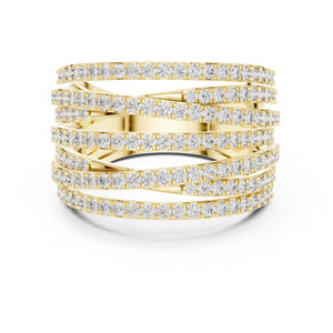 Anillo de Oro Rosa de 14K con Diamante Cultivado en Laboratorio, Redondo, para Uso Diario, para Mujer |   Diamante Cultivado Nuevo - Product Image 3