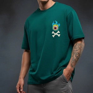 T-shirts surdimensionnés personnalisés avec logo 2026, T-shirts de golf brodés en Dacron, grandes tailles, pour le voyage, la course en extérieur et les vêtements de travail - Product Image 1