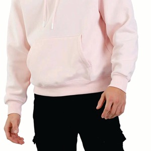 <b>Mens</b> Relaxed Casual Solid Front Fleece <b>Pullover</b> Hoodie Cotton Lightweight Breathable Fit Pocket for Gym Fashion Lounge Outdoor - Product Image 1