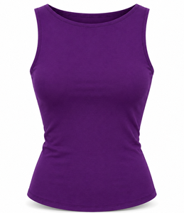 Camiseta sin Mangas con Cuello Redondo para Mujer, Diseño Personalizado OEM, Tejido Suave, Ligero y Transpirable, Estilo Casual para Verano - Product Image 4