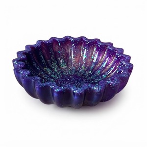 Tazón de Madera Ecológico de Resina Epoxi, Tazón de Madera Natural Hecho a Mano de Lujo para Servir Ensaladas, Vajilla Moderna Personalizada con Diseño de Remolino Rojo para el Hogar - Product Image 3