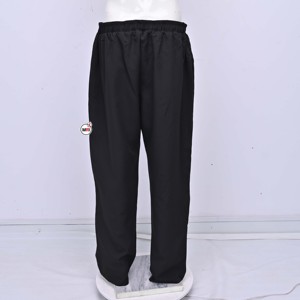 MRI <b>Black</b> Knitted <b>Straight</b> <b>Leg</b> Pants Drawstring Waist Casual Full Length <b>Women</b> Autumn Wear with Custom Logo Design <b>Trousers</b> - Product Image 2
