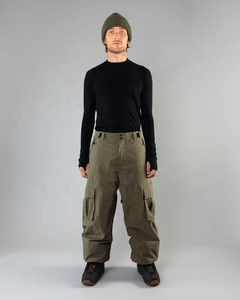 Pantalones de Nieve Cargo para Mujer, Pierna Ancha, Estilo Utilitario, Pantalones de Esquí para Invierno, Cintura Ajustable - Product Image 3