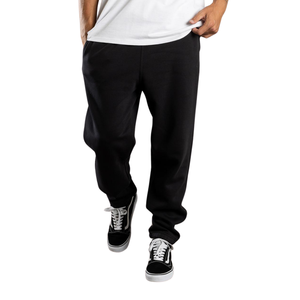 Custom <b>Mens</b> Plain Fleece <b>Trouser</b> Relaxed Tapered Fit <b>Drawstring</b> Waist Cuffed Casual Pants OEM Apparel Factory Wholesale Supplier - Product Image 3