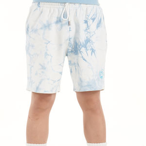 Conjunto de Sudadera y Pantalones Deportivos de Algodón Tie-Dye Extra Grandes Personalizados al por Mayor, Conjunto de Sudadera con Capucha y Pantalones Cortos Personalizados para Hombre - Product Image 3