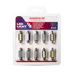 Roadpower (RP-ROOF10-G3) Lot de 10 lumières LED festoon de 36 mm pour l'intérieur et le toit de la voiture - Blanc froid 6000K, 15 g chacune - Product Image 5