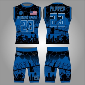 Uniforme de Fútbol Americano 7v7, Conjunto de Uniforme de Compresión para Fútbol 7 contra 7, Sublimado, Juvenil - Product Image 1