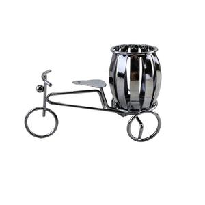 Support de stylo décoratif en fer en forme de vélo-rickshaw pour bureau, table d'étude, organisateur de papeterie créatif, cadeau - Product Image 1