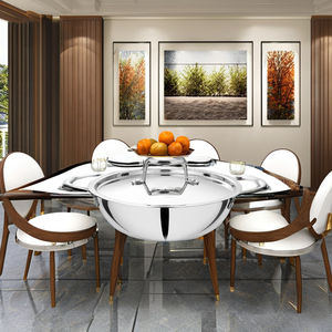 Poêle Premium 24 cm en Acier Inoxydable 304 Triple Couche avec Technologie SAS, Idéale pour les Plats Mijotés, les Sauces et la Cuisine Quotidienne - Product Image 1