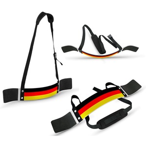 Ceinture de soutien du coude réglable avec drapeau allemand, en néoprène robuste pour la correction de la posture, la musculation, fermeture à boucle unisexe - Product Image 5