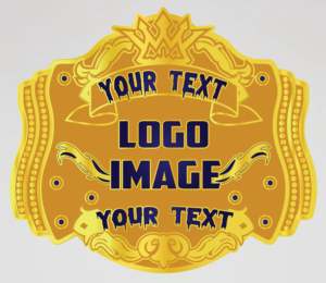 Cinturón de Campeonato de Lucha Libre Mexicana Americana, Chapado en Oro, Correa Azul, Equipo Deportivo Metálico, Cinturón de Campeonato Personalizado - Product Image 3