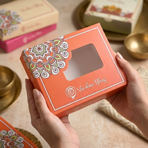 Luxury Double Wall Sweet Chocolate Box with Gold Foil | Custom Printed Cardboard Mithai Packaging Box Cost Effective Gift Box - Product Image 3