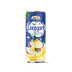 Bebida de Piña y Coco en Lata de 250ml, Prebiótica, a Base de Plantas, Sin Lácteos, Marca Privada OEM - Product Image 5