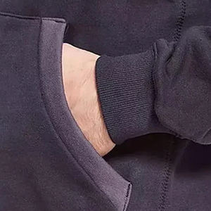 Sweat à capuche chaud pour homme, doublure polaire épaisse, broderie personnalisée, sport, décontracté, coupe-vent, écologique - Product Image 5