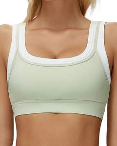Ensemble de sport pour femme : soutien-gorge sans coutures et short taille haute, vert sauge, doux, extensible, respirant, vêtements de sport, ensemble de fitness - Product Image 1