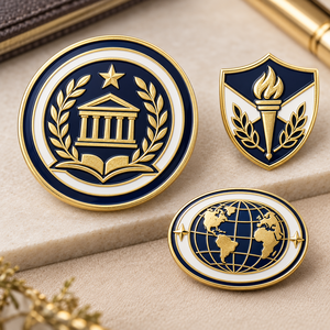 Pins Esmaltados Personalizados con Insignia de Club en Relieve y Acabado Dorado para Recuerdos de Miembros, Fabricante Mayorista - Product Image 3