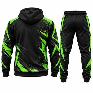 Wholesale Custom Sublimation Tracksuit for <b>Men</b> Personalized Athletic Training Wear Set Full Zip Sports Jacket with Pant Uniform - Product Image 3