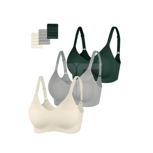 Plus Size Wire Free Seamless <b>Bra</b> High Quality High Environmental Protection European US Market Bralette 3/4 <b>Cup</b> Factory - Product Image 1