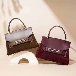 Nuevo Bolso Tote de Cuero Genuino para Mujer con Diseño de Caramelos, Dos Correas, Personalizable, Bolso de Mano de Lujo de Alta Gama para el Trabajo - Product Image 3