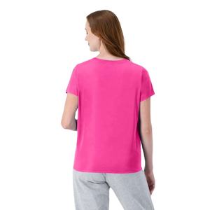 เสื้อยืดผ้าฝ้ายคอวีแขนสั้นสำหรับผู้หญิงเสื้อยืดสีเรียบสำหรับฤดูร้อนสินค้ามาใหม่2025 - Product Image 3