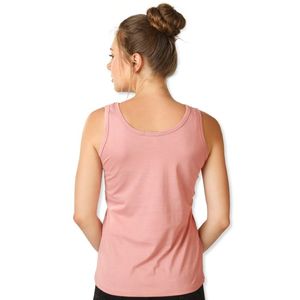 He She Wears - Camiseta sin Mangas de Punto para Mujer, Cuello Redondo, Color Sólido, Estilo Deportivo Informal, Poliéster/Algodón, 160g, Color Granate - Product Image 4