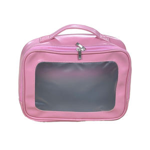 Sac à cosmétiques pour femmes, utilisation personnalisée pour les voyages, imperméable, grande taille, prix abordable, cuir PU, fermeture éclair YKK - Product Image 1