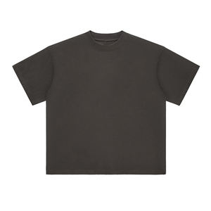 เสื้อยืดผู้ชายคุณภาพสูง สตรีทแวร์ 300GSM หนักพิเศษ พิมพ์ลายโลโก้ ทรงโอเวอร์ไซส์ ไหล่ตก หรูหรา - Product Image 5