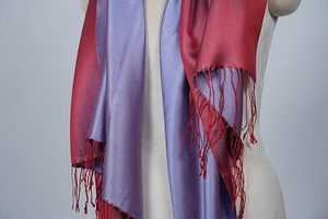 Fashion Cashmere Silk Blend Reversible <b>Shawl</b> for Women Soft Lightweight Dual-Sided Luxury Stole Wrap for Winter <b>Wedding</b> Party - Product Image 5