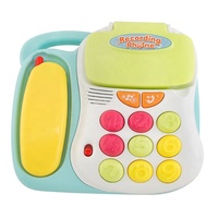 D.J. Jouets pour enfants, jeux de simulation éducatifs, téléphone enregistreur, jouet téléphone réel avec effets sonores, nécessite 2 piles AA (non incluses)