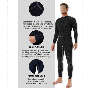 Mens Diving Suit One Piece Full Length <b>Wetsuit</b> For Scuba Diving Surfing Kayaking Water Sports Equipment Super Elastic Fabric - Product Image 3