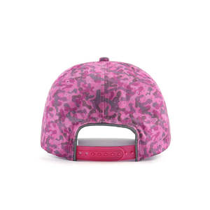 OEM ODM Supplier 6-Panel Baseball Cap Pink Camouflage Pattern Breathable Mesh Fitted <b>Hat</b> for Adults Spring Summer Casual Wear - Product Image 2