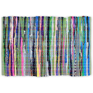 Tapis ethniques indiens Tapis d'intérieur recyclé Dhurrie Tapis en coton tissé Tapis de maison Décoration intérieure avec différents styles d'Inde - Product Image 5