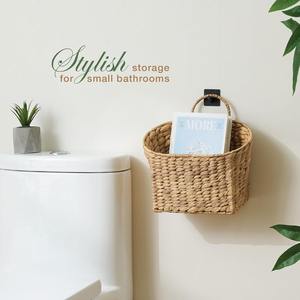 Ensemble de 2 paniers suspendus en osier pour l'organisation, paniers de rangement faits à la main, vente en gros, écologiques, fabriqués au Vietnam - Product Image 5