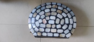 Sac à main à bandoulière ILAHI, fait main, en MOP, imprimé sérigraphié, personnalisé, à carreaux, avec chaîne, pour mariage et usage quotidien - Product Image 1