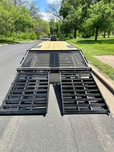 Remolque de Plataforma Plana de Aluminio, Remolque de Carga Pesada de Doble Eje, Remolques de Transporte Diésel Manuales en Venta - Product Image 5