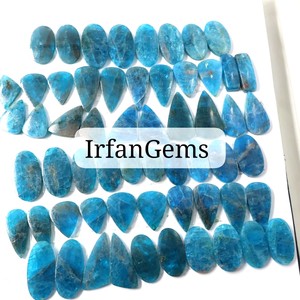 High Quality Natural Apatite Cabochon Polished DIY Craft Jewelry Flat Back-<b>Matching</b> Pair Loose Gemstones Apatite Crystal Bulk - Product Image 2