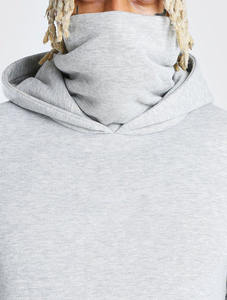 Vente en gros de sweats à capuche oversize épais en molleton vierge avec masque, personnalisables avec logo imprimé numériquement, pour hommes - Product Image 3