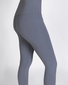 Leggings moulants pour femmes, taille haute, unis, respirants, sans coutures, avec logo personnalisé, en Spandex/Polyester, pour prix de gros, faible MOQ - Product Image 5