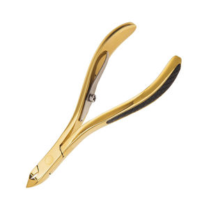 Cortauñas de Titanio Color Dorado, Acero Inoxidable con Acabado Espejo, para Manicura, con Resorte - Product Image 4