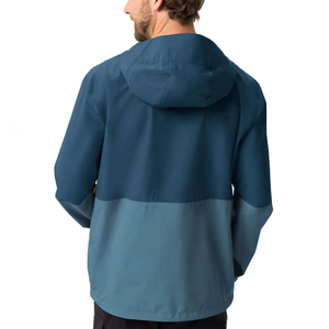 Veste softshell imperméable à capuche pour homme, deux couleurs, avec tirette de fermeture éclair jaune - Product Image 3