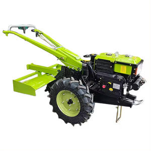 2 Wheel Farm Tractor Agricultural <b>Walking</b> Tractor Mini Power Tiller Cultivator <b>Machine</b> <b>for</b> Small Farm Field Plowing - Product Image 1