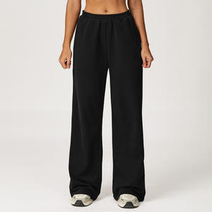 Pantalones Deportivos de Forro Polar para Mujer con Cintura Elástica y Cordón Ajustable, Pantalones Jogger Suaves y Transpirables para Gimnasio - Product Image 3