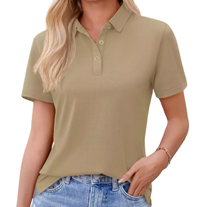 Polos de golf personnalisés pour femmes, vente en gros, chemises de tennis vierges pour femmes, hauts à col respirants pour femmes, vêtements de sport en gros - Product Image 1