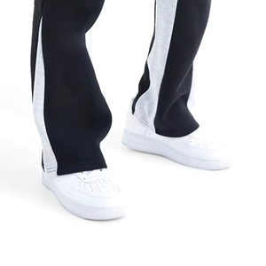 Pantalon de jogging ample en molleton grande taille pour homme, style streetwear, avec logo personnalisé, en stock - Product Image 3