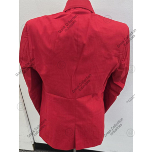 Blazer Personalizado de la Hermandad Delta Sorority DST para Hombre, Cierre de un Botón, Logotipo Bordado, Manga Larga, Accesorios Griegos, Rojo, para Eventos - Product Image 5